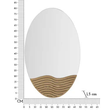 LUSTRO NASTENNE LINES 50X1,5X80 cm (WYMIARY LUSTRA 50X62 cm)